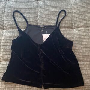 Forever 21 Black Velvet Camisole